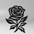 378-1.jpg line art rose 2, wall art rose, 2d art rose, rose decor, rose decoration, flower decor, 2d flower, wall flower, line art flower