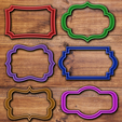marcos.png STL file Vintage Frame cookie cutter set・Template to download and 3D print, davidruizo