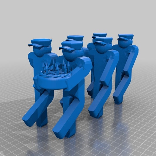 no girls, no entertainment - capitan frosts Gestapo network  ..with birthdaycake, viel geruehmt - 3D model önizlemesi