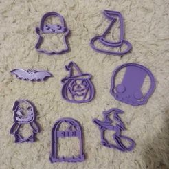 todos-Halloween.jpg STL file HALLOWEEN cookie cutter combo x8・3D print model to download