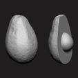 5.png Avocado - half and full