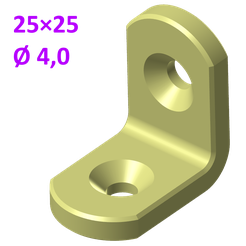Équerre_Chaise_25×25×16_4-0.png ÉQUERRE DE CHAISE 25×25×16, VIS Ø 4,0 MM