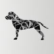geometric-dog_Staffy-AmStaff_gloss.png Fichier STL gratuit Art mural géométrique pour chien - "Staffy-AmStaff style" :・Design à télécharger et à imprimer en 3D