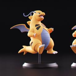 Dragonitar_01.jpg Файл 3D Pokemon - Dragonitar・3D модель для печати скачать