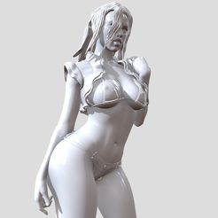1-2.jpg Télécharger fichier STL Figure de femme habillée et 2 variantes non habillées • Objet pour imprimante 3D, Altair3D