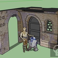 JDungeons-000.jpg STL file Star Wars Jabba Jabba Modular Dungeons playset・Model to download and 3D print