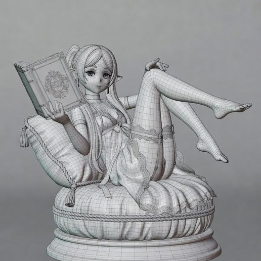 Frieren STL - 3D Printable Figure | Sousou no Frieren | GK Style Statue by Da Da Studio
