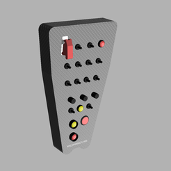 botonera porsche v9.png STL-Datei PORSCHE 911 RSR BUTTON BOX herunterladen • Modell für 3D-Drucker, Simracing_design