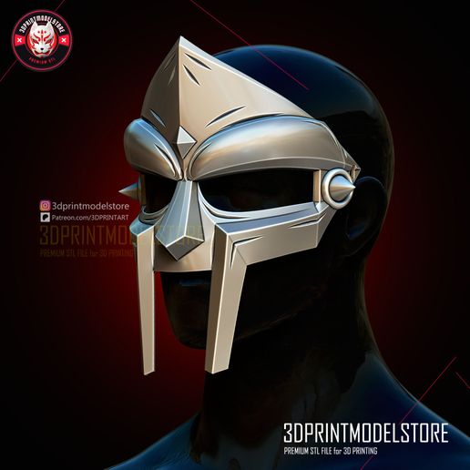 MF_Doom_Mask_Halloween_Cosplay_Props_3D_Print_Model_Store_STL_File_03.jpg MF Doom Mask Metal Face Gladiator Cosplay, Halloween, Props