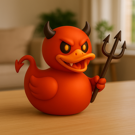 6.png Devil Duck – Funny Halloween Rubber Duck 3D Printable Figurine STL