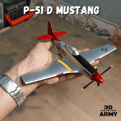 1.png STL-Datei North American P-51 D MUSTANG・3D-Druck-Idee zum Herunterladen