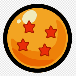 png-transparent-goku-dragon-ball-anime-youtube-four-ball-orange-cartoon-silhouette.png Free STL file DRAGONBALL KEYCHAIN (DRAGONBALL SPHERE KEYCHAIN)・Object to download and to 3D print