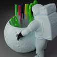 Astro4.png Astronaut Pen Pencil Holder Schreibwaren-Schreibtisch-Organizer für Home