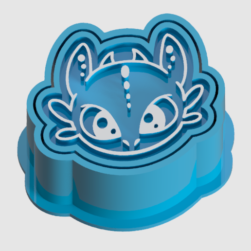 Ejector for brigadeiros and sweets, toothless dragon