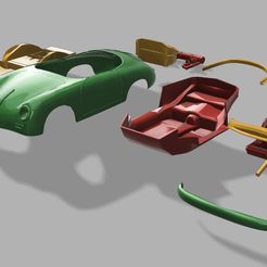 1.jpg Fichier STL porsche 356 à l'échelle 1/12・Objet pour impression 3D à télécharger