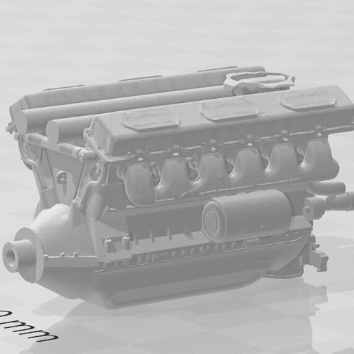 🪖 V-46-5M battle tank engine・ STL File for 3D printing・Cults