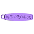 Llavero one direction logo.stl One Direction Logo Keychain
