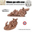 French-155.jpg WW1 - French army pack for 15mm Epic History Battle