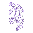 ours.stl 10 low poly contour animals