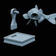 Bass-trophy-51.png Largemouth Bass / Micropterus salmoides fish in motion trophy statue detailed texture for 3d printing