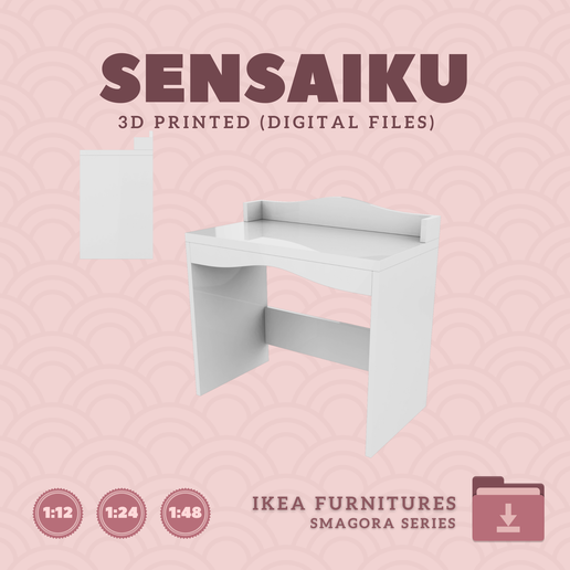 70.-SMAGORA-Series-3.png Miniature Replica SMAGORA Furniture Series for Miniature Dollhouse - IKEA - 3D Print Instant Download