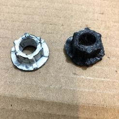 rubber nut pic.jpg STL-Datei Vespa Cosa fuel tank rubber mount nuts kostenlos・3D-druckbares Modell zum herunterladen