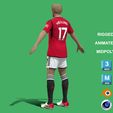 w6.jpg 3D Rigged Rasmus Hojlund Manchester United 2024