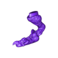 raptor_right_leg.stl Mundo Jurásico 2 Velociraptor VS Indoraptor