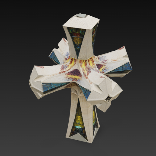 Cross of the Sagrada Familia (Antoni Gaudí) STL OBJ