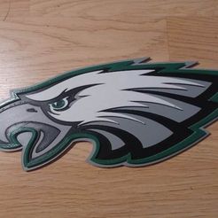 STL file Philadelphia Eagles Logo Wall Art Philly Eagles wall decor 2d  art・3D printer model to download・Cults