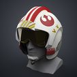 Skywalker_Pilot_Helmet-3Demon.jpg 3D-Datei Luke Skywalker X-Wing Pilot Helm - Star Wars・Design zum Herunterladen und 3D-Drucken
