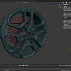 preview 1.png Файл STL Колесные диски Lamborghini с метками на суппортах・Идея 3D-печати для скачивания