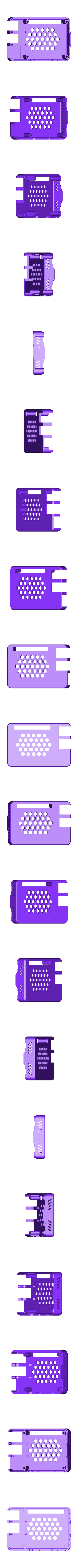 Top_Hex_MM2_Color1_pins.stl Fichier STL gratuit Malolo's screw-less / snap fit Raspberry Pi 3 Model B+ Case & Stands・Plan pour imprimante 3D à télécharger, Malolo