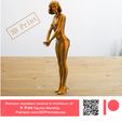 1.2e3.jpg Pose N1 Attractive woman Miniature 3d print Model