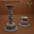 skull_candlestick_holders.png Halloween Skulls/Skull Decor -  Halloween Decor