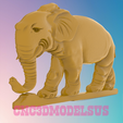 2.png Indian elephant 1,3D MODEL STL FILE FOR CNC ROUTER LASER & 3D PRINTER