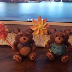 FLEXI TEDDYBÄREN & PINWHEEL ZUM SELBST BEDRUCKEN