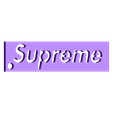 Supreme.stl STL file Supreme Keychain・Design to download and 3D print, 3DPrintingGurus