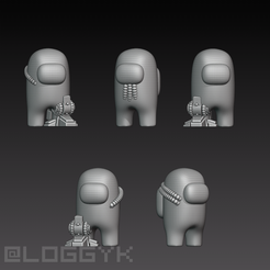 amogus-mechanical.png STL-Datei Gen3 Mechanische Karosserien x5 [NuScale]・Modell für 3D-Drucker zum Herunterladen
