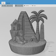 Cascada-Egipto-Malla.png 埃及回流香炉 @ 3D 打印数字即时下载