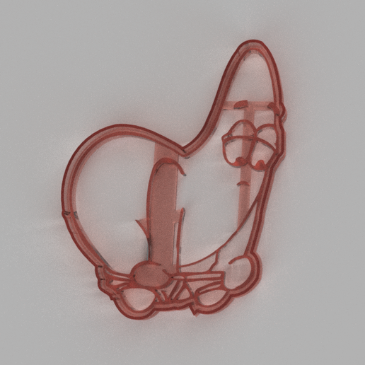 Patrick cookie cutter 3D model