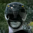 frente.png Power mighty morphin helmet black - Ranger Black