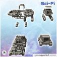 4.jpg Futuristic transport vehicle set with variants and trailer (10) - Future Sci-Fi SF Post apocalyptic Tabletop Scifi Wargaming Planetary exploration RPG Terrain