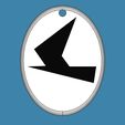 key chain - Zugvogel.jpg Fichier STL porte-clés enseigne de voile - Schwertzugvogel・Plan pour impression 3D à télécharger