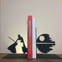 darthyoda.png STL file Star Wars Book Holder, Bookend・3D print design to download