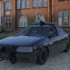 11.jpg Police Car 3D print model
