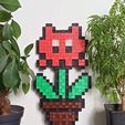 Pixel_Space_Invader_Flower.jpg Space Invaders Pixel Flower