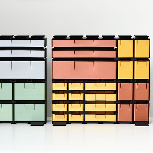 STL file Fastprint modular storage drawer system・3D printer model to