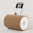 2Q==.jpg Free STL file Boombox - Smartphone Speaker・3D printable design to download