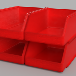 stackboxes.png Free STL file stackable parts boxes・Design to download and 3D print